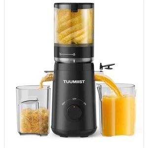 NIB Juicer Machines, TUUMIIST Cold Press Juicer with 5.3" Extra Large Feed Chute